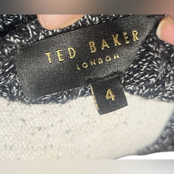 Ted Baker Women's size 12 TB 4 Chelsiy Wool & Cashmere Blend Knit Sweater Dress - Picture 7 of 8